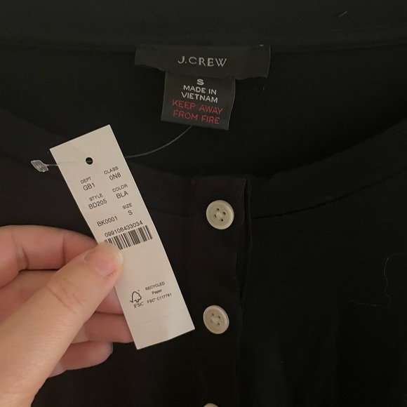J. Crew Eco Dreamiest Henley (S) - New with Tags - Picture 3 of 3